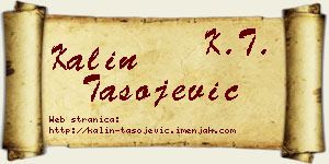 Kalin Tasojević vizit kartica